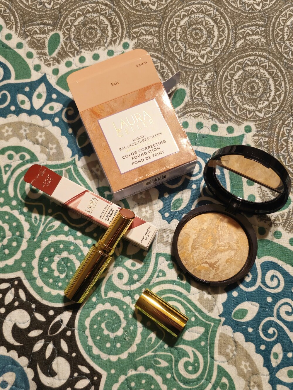 Laura Geller Foundation & Lipstick Brand New